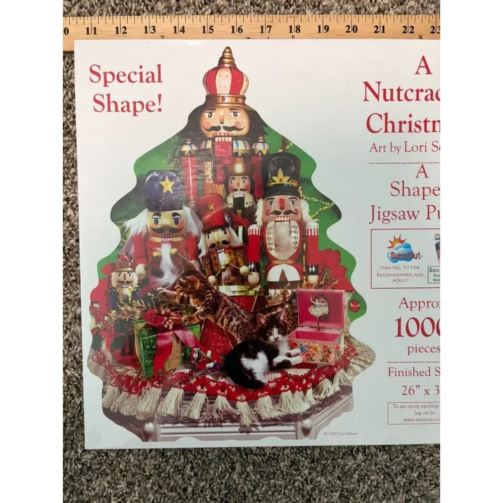 Sunsout Shaped Jigsaw Puzzle Nutcracker christmas Sealed NIB